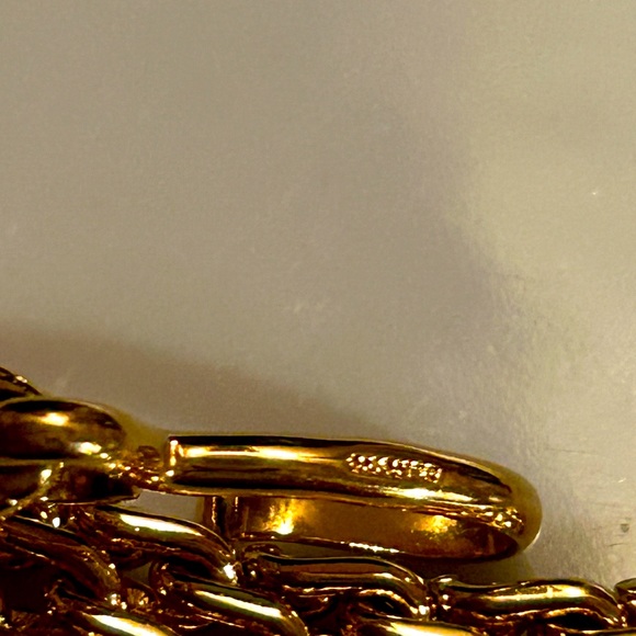 Perfect Monet gold plated choker circa 50’s 60’s Vintage Shepherds hook clasp. - Picture 7 of 9